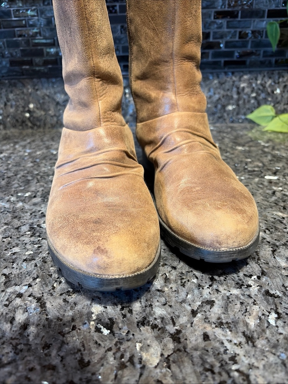 Merrell Vera Mid Barnwood Brown Leather Mid Calf  Boots Women’s Size 8 Zip - Picture 4 of 11